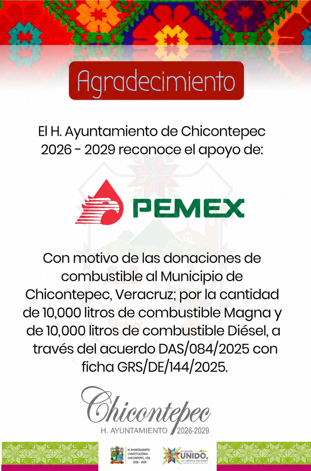 Donación de PEMEX